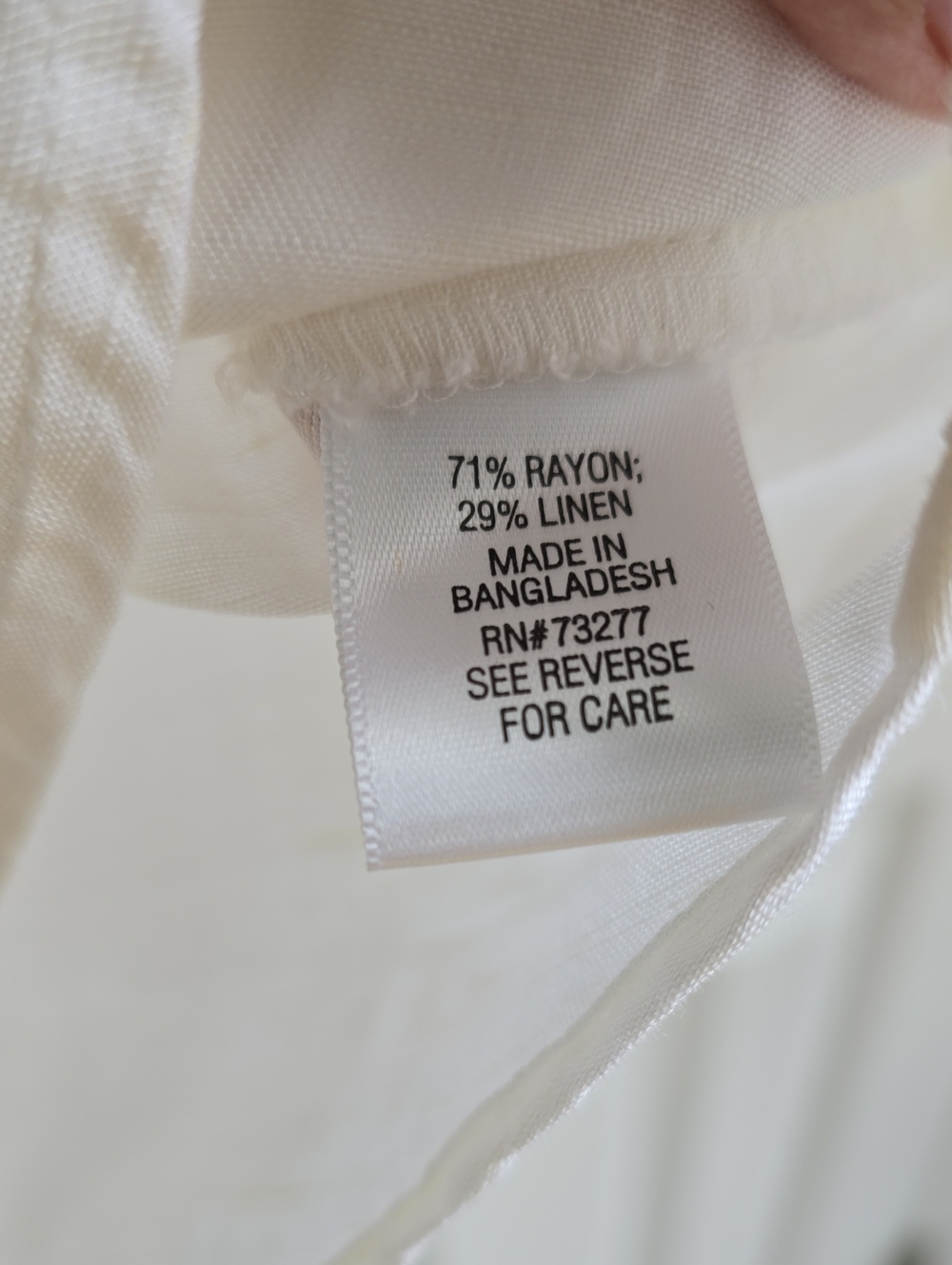 croft & barrow White Sleeveless Button-Front Blouse - Picture 4 of 4